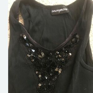 Purple Sequin Embellished Women's Top